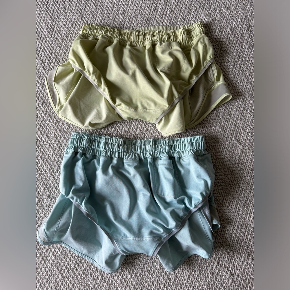 lululemon athletica Yellow and Light Blue Athletic Shorts - Picture 9 of 10